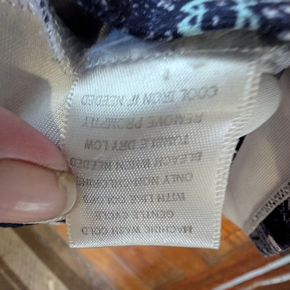 Shellys London Blue and Purple Fit and Flare Dress with Scoop Neck - Picture 9 of 10